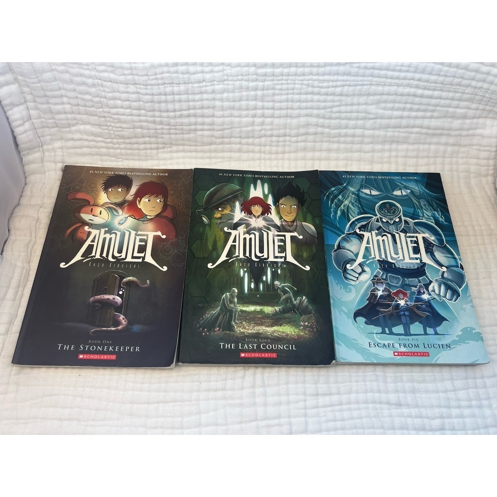 Amulet Lot 3 Books 1 4 6 Paperback Graphic Novels Kazu Kibuishi